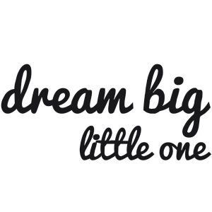 מדבקות קיר - Dream Big Little One-0