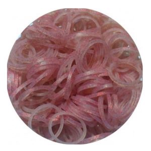 גומיות -אדום נצנצים Rainbow Loom® 300 גומיות ריינבו לום מקוריות כולל 12 סוגרים-0