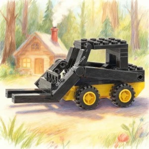 114 יחידות MOC Skid Steer City מודל בניית קוביות בנייה DIY הרכבה יצירתית צעצועים רעיונות חינוך מתנות לחג המולד לבנה