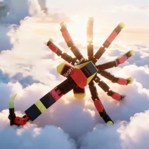 114 יחידות MOC Toxic Facehugger Creator 3 1 מודל בניית קוביות צעצועי בנייה רעיון מתנות לחג המולד חינוך לבנים ילדים