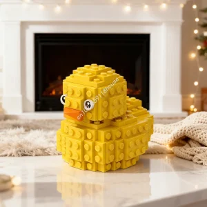 114 יחידות MOC קלאסי גומי דאקי מודל בניית קוביות אדריכלות יצירתיות צעצועים DIY רעיונות חינוך מתנות לחג המולד לילדים לבנה