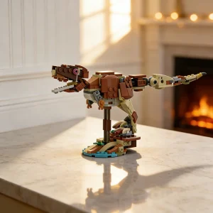 177 יחידות MOC Creator 3 1 טירנוזוארוס רקס מיניפיג'ור סולם מודל בניית קוביות צעצועים אדריכלות מתנות לחג המולד חינוך ילדים