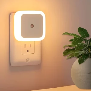 1pc תאורת לילה ליד המיטה, מנורת מגע אלחוטית, תאורת קיר LED עם תקע EU, תאורת ארון ניידת, מסדרון, מטבח, חדר שינה, ארון