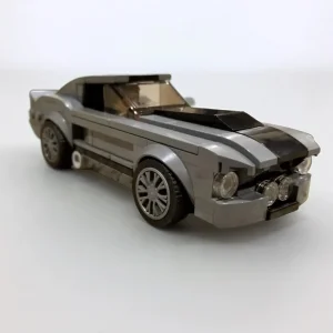 225 יחידות Eleanor 1967 Fordes Mustangse Shelby GT500 רכב סרט מותאם אישית MOC יצירת קוביות בנייה מתנות