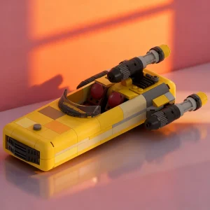 262 יחידות MOC Landspeeder Eco Star Battle Model Building צעצועי קוביות מתנות לחג המולד בניית קוביות יצירתיות ליום ההולדת