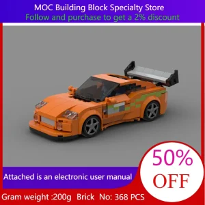 368 חלקים MOC בניית בלוק מודל עיר מהירות 8 רוחב יציקה MK4 עבור ילדים מבוגרים ילדים צעצועים מתנת חג המולד