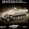 714 יחידות Sd.Kfz.251 חצי-מסילה רכב מוגן בניית קוביות טנק קלאסיות צבאיות צעצועים לילדים מבוגרים מתנה - תמונה 2