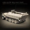 714 יחידות Sd.Kfz.251 חצי-מסילה רכב מוגן בניית קוביות טנק קלאסיות צבאיות צעצועים לילדים מבוגרים מתנה - תמונה 4