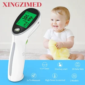 XINGZIMED מבחן ביתי לחום לא מגע מצח טרמומטר רפואי תינוק ילד אינפרא אדום מצח ללא מגע נשק IR