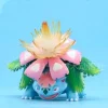 בובת אנימה פוקימון חדשה בעלת דמות Gk Bulbasaur Ivysaur Venusaur, מודל קולקטיבי לד PVC לקישוט פעולה, צעצועי ... - תמונה 2