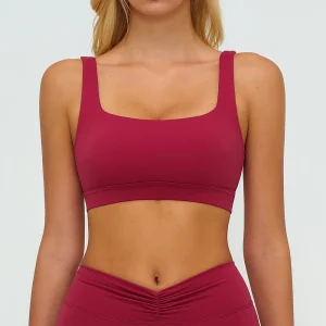 חזיית יוגה ספורט לנשים טופ פיטנס תחתונה ספורט לנשים נושמת וסט ריצה ברה ברה דחיפה למעלה בגדי כושר נשיים