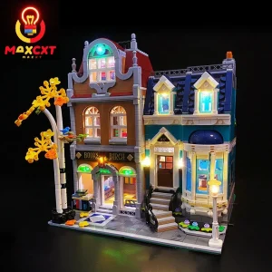 סט תאורה LED MAXCXT עבור LEGO 10270 Creator Expert Bookshop DIY מנורת קישוט לא כולל סט קוביות בנייה של Lego