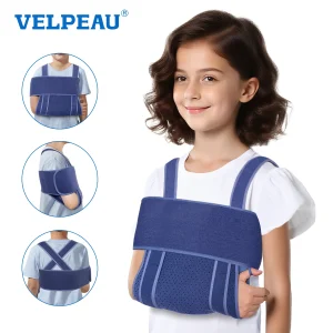 רצועת כתף לילדים VELPEAU לתיקון שבר בזרוע, מתכווננת, קלת משקל ורכה במיוחד לילדים