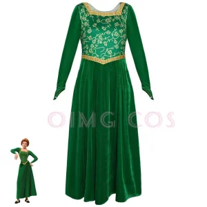 תחפושת פרינסס פיונה למבוגרים לקרנבל אנימה אחידה למסיבת הלווין תחפושות מסכרדה לנשים