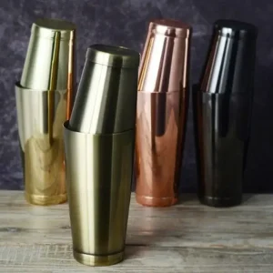 1 יחידה בוסטון שייקר קוקטייל יצירתי חריטה מרטיני בר פלדת אל-חלד ערכת כלי ערבוב מסיבה