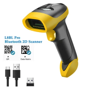 סורק ברקודים אלחוטי NETUM L8BLPro Blueooth 2D QR קורא ברקודים PDF417 חיישן אוטומטי לסריקת פוסט