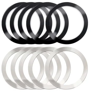 5 יחידות 1 יחידה לטבעת מגנטית Magsafe מדבקת מתכת אוניברסלית גיליון מטען אלחוטי למחזיק טלפון נייד ברכב