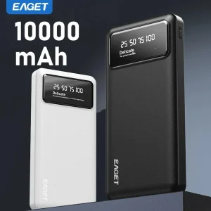 סוללת גיבוי ניידת Eaget 10000mAh עם טעינה מהירה 12W עבור אייפון 16Pro 15 14 13 שיאומי סוויץ' סמסונג