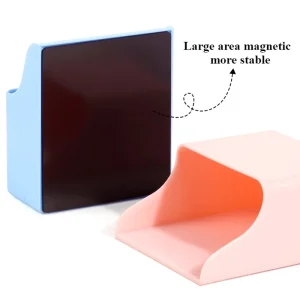 תיבת אחסון מגנטית למקרר ביתי עם נפח גדול, מדף למשרד, מחזיק עטים לוח לבן, מארגן ציוד משרדי