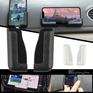 1 זוג תושבת טלפון לוח מחוון עצמי דביק שחור לבן תושבת GPS תושבת דביקה לרכב אביזרים