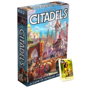 גרסה משודרגת של Citadels, משחק לוח - Master Builder Showdown! , בני 10+, 2-8 שחקנים, זמן משחק של 30-60 דקות