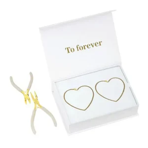 ערכת צמידים קבועים - ערכת יצירה ליצירת צמידים מפלדת אל-חלד 316 למתנה לזוגות ליום הנישואין, תכשיטי יום האהבה