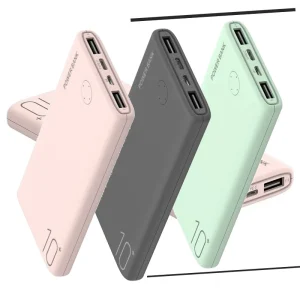 מטען נייד דק במיוחד בנפח 10000mAh עם יכולת גבוהה לאייפון, סמסונג ושיאומי