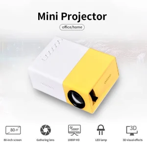 מקרן נייד YG300 Mini Projector Portable Projector Wifi Smart 1280 720P Full HD למשרד בית תיאטרון וידאו Mini Projector Mobile Projection