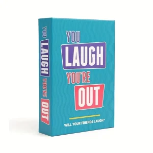משחק חגיגי You Laugh You're Out 2026 עם Charades Hilarious מתאים למבוגרים וילדים, עם 125 קלפים מהירים לכיף