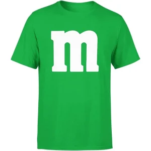 מגניב מצחיק ליל כל הקדושים אות M חולצת טריקו כותנה שרוולים קצרים הדפסת צוואר עגול בסגנון קז'ואל אופנה רחוב אופנה חוצת גבולות מותג טרנדי