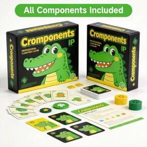 משחק מסיבת תנין רוסי - משחק קלפים משפחתי מהנה לילדים מגיל 10+, לערב משפחתי ולמסיבות יום הולדת