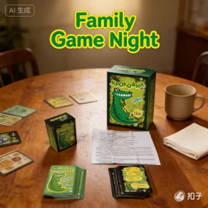 משחק קרוקודיל צ'ארדס - כיף של ניחוש מילים מטופשות לאירועים משפחתיים ובידור למסיבות, קבוצת גיל 10+