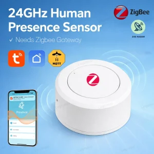 ZigBee 24G MmWave Radar חיישן תנועה של נוכחות אנושית מיני PIR גלאי עבור Tuya Smart Life Z2M אוטומציה ביתית צריך שער