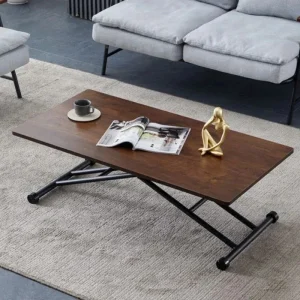 שולחן אוכל מתקפל מתכת נייד רב תכליתי שולחן קפה שולחן כתיבה יוקרתי אלגנטי לחלל קטן בית סלון משרד מטבח