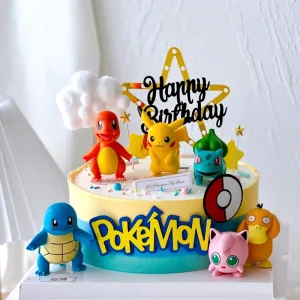 13 יח'סט עוגת pokemon topper pikachu מסיבת מסיבה שמח יום הולדת pokemon עוגה קישוט ציוד לילדים מתנות ילדים מתנה