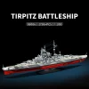 1:300 ספינת קרב טירפיץ בניית קוביות מודל חיל הים הצבאי מלחמת העולם השנייה צעצועים לילדים מתנת יומולדת MOC 2... - תמונה 2