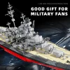 1:300 ספינת קרב טירפיץ בניית קוביות מודל חיל הים הצבאי מלחמת העולם השנייה צעצועים לילדים מתנת יומולדת MOC 2... - תמונה 4