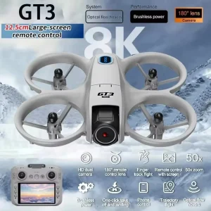 2026 חדש GT3 מיני רחפן חם 8K מצלמה HD WiFi מתקפל מיקרו מטוס גובה קבוע Freestyle Quadcopter RC מסוק ילדים צעצוע