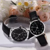 4pcs חגורה דיסק דיגיטלי 4pcs יחד עם שעון שחור שרשרת זוג