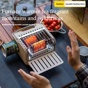 חימום מיני חיצוני תנור מחנאות גז תנור דיג מחמם מכונית ניידת 2024 מחנאות חורף ציוד חיצוני