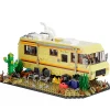 טכני Breaking Bad RV Adventure Camper Bus מודל רכב בניית קוביות מתאימות לרכב רכב להרכבה צעצועים עבור בנים אוהדי Avid