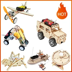 ילדים DIY מדע צעצוע חינוכי מדעי ניסוי ערכת הידראולי להרים שולחן דגם פיסיקה בית ספר גזע פרויקטים ילדים צעצוע