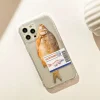 כיסוי טלפון שקוף בסגנון Ins Salted Fish עבור Samsung Galaxy A56 A55 A54 A33 A53 A52 S25 S24 S23 Ultra S22 Plus S21 FE