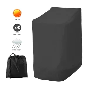 כיסוי כיסא פטיו ניתן לערימה עמיד למים כיסוי רהיטי גינה חיצוניים כיסוי אוניברסלי זול להחלפה