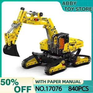 מולד קינג 17076 משאית טכנית צעצועים העתיד מכונה חפירה בניית קוביות הרכבה מנוע רכב סט לילדים מתנת חג המולד