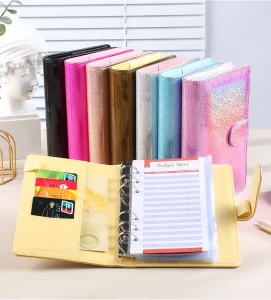 מחברת פנקס עם נצנוץ לייזר A5 A6 בצבע ורוד, מתאימה לתכנון, סקראפבוק, מתנה, כיסוי רך, ציוד לבית הספר יצירתי, יומן