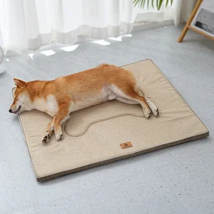 מיטת כלבים ניתנת לשטיפה בחורף, מזרנים הפוך רכים ופרוותיים לכלבים גדולים, בינוניים וקטנים