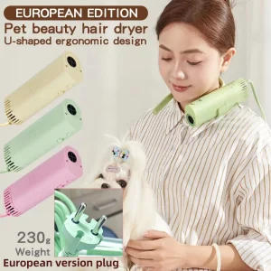 מייבש שיער לטיפוח חיות מחמד, עוצמה גבוהה, שקט, חסכון באנרגיה, יופי כלבים מייבש שיער מהיר, מתאים רק למדינות עם 220V