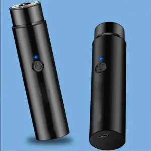 מכונות גילוח לגברים מיני מכונת גילוח חשמלית עם טעינה USB דגמים ניידים מכונת גילוח שחורה ארוכה טווח ללא עור