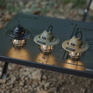 מנורת מחנה קטנה רטרו חיצונית Shine Trip, מנורת אטמוספירה, תאורת אוהל עם טעינת USB, מנורת תלייה למחנאות LED